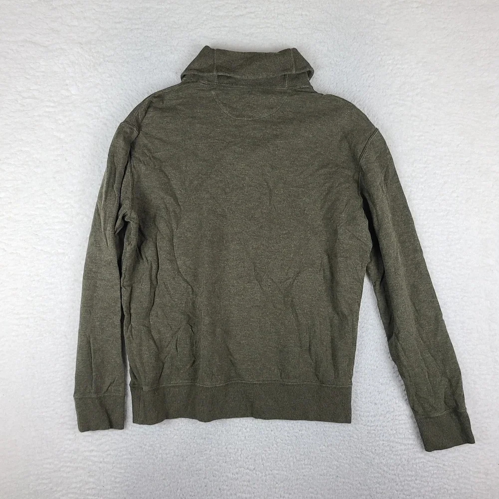 Polo Ralph Lauren Sweater Mens Medium Olive Green Shawl Collar Sweatshirt
